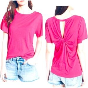 BP Fuschia Twist Back Tee